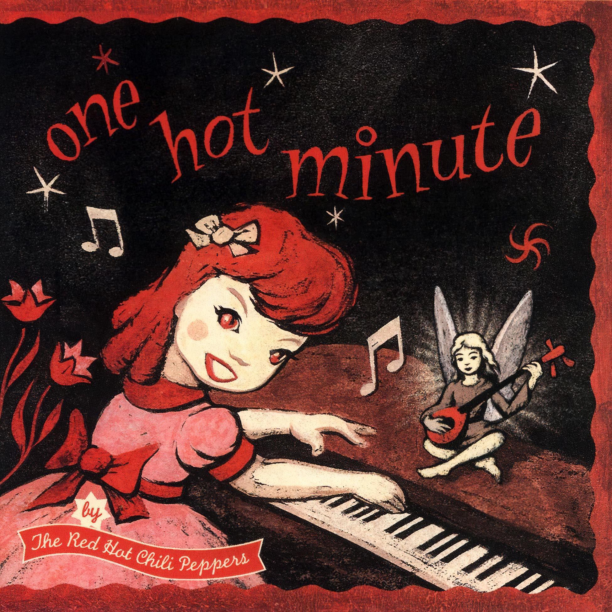red hot chili peppers, chili peppers, one hot minute, album cover, cover, album art, cover art, vinyl,