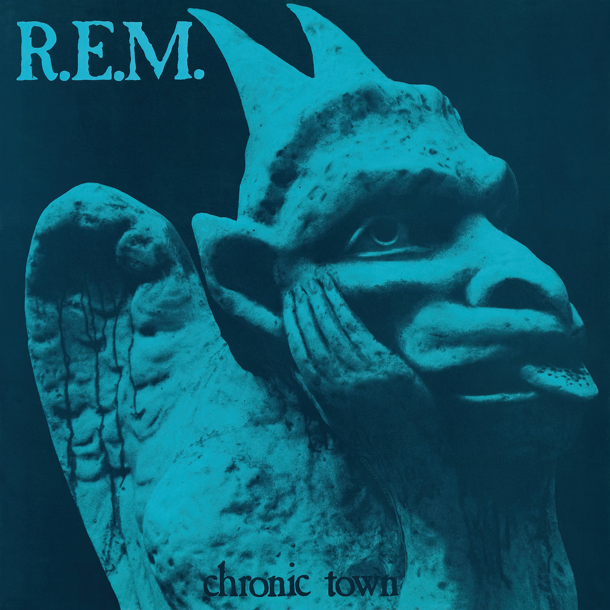 R.E.M. Chronic Town album cover art alternative rock black vinyl EP