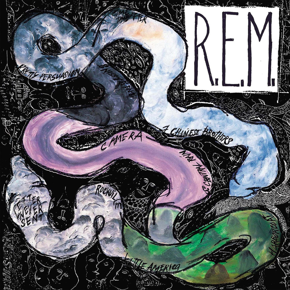 R.E.M. Reckoning album cover art for the 180g black vinyl LP available at ToucanRecords.com