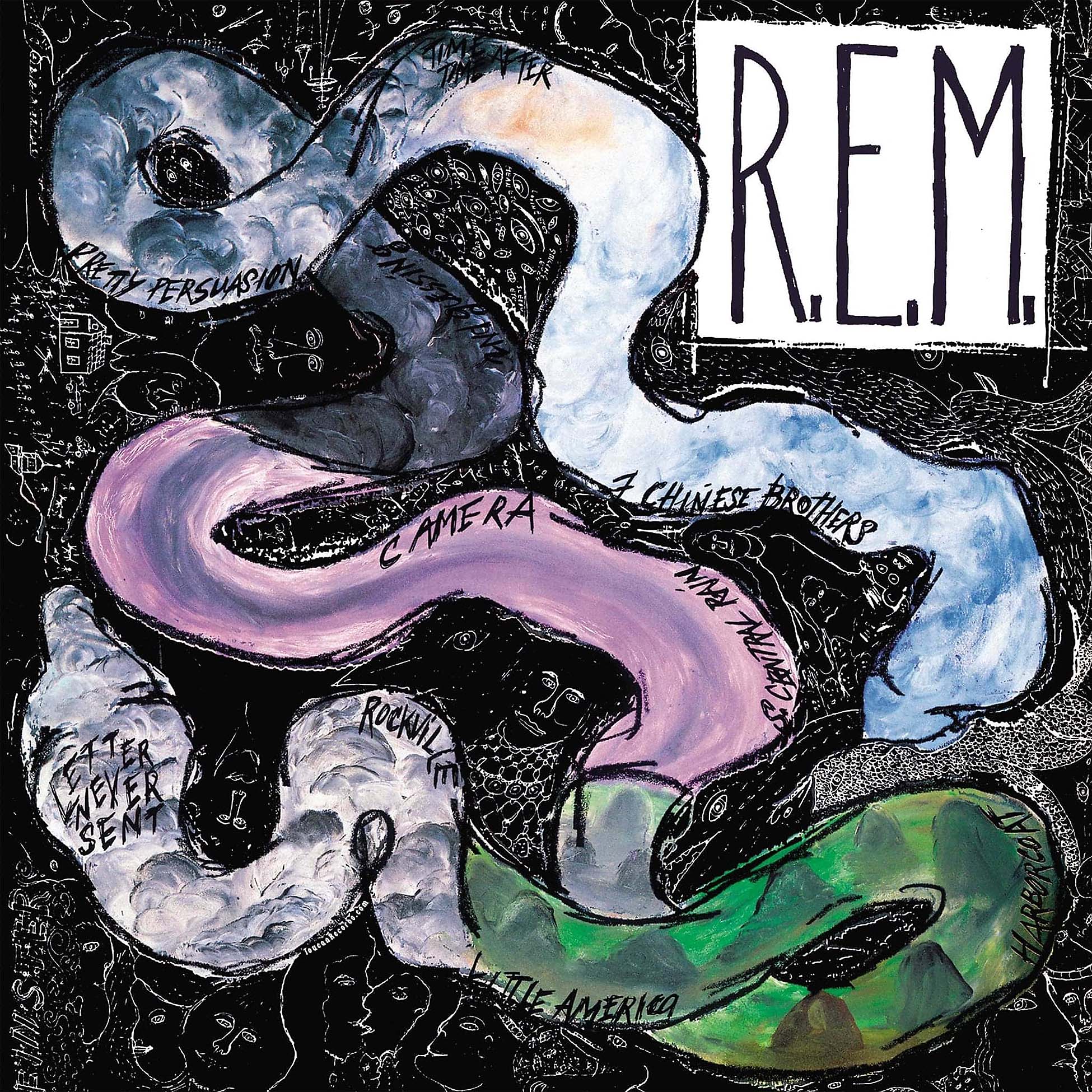 R.E.M. Reckoning album cover art for the 180g black vinyl LP available at ToucanRecords.com