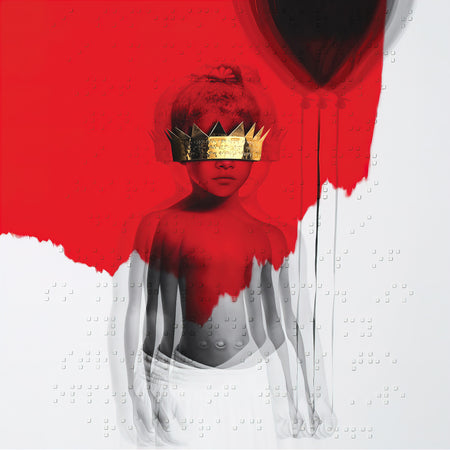 Rihanna, Anti, rihanna anti, 2 LP, Braille, Embossed, Cover, cover art, album, vinyl