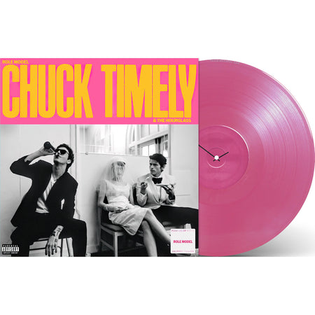 Role Model Chuck Timely & The Hourglass vinyl LP packshot in opaque watermelon pink at ToucanRecords.com