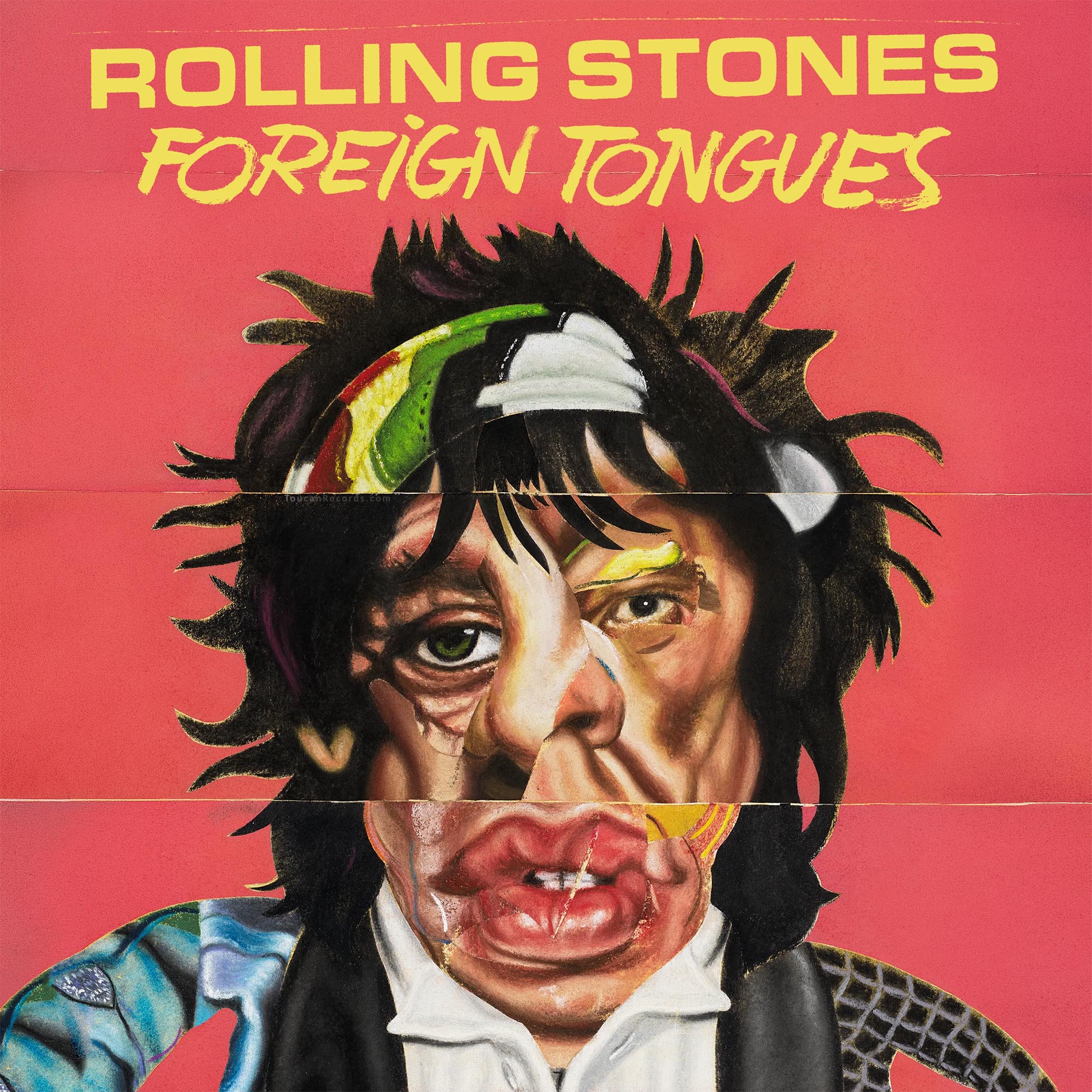 The Rolling Stones Foreign Tongues album cover for the heavyweight 180g black vinyl 2LP featuring "In The Stars" and available at ToucanRecords.com