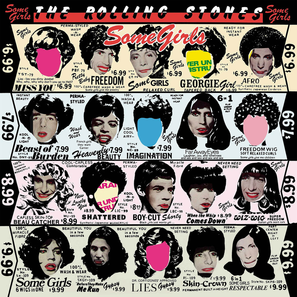 Rolling Stones - Some Girls album cover artwork, 180g black vinyl half-speed mastered edition at Abbey Road Studios, classic rock