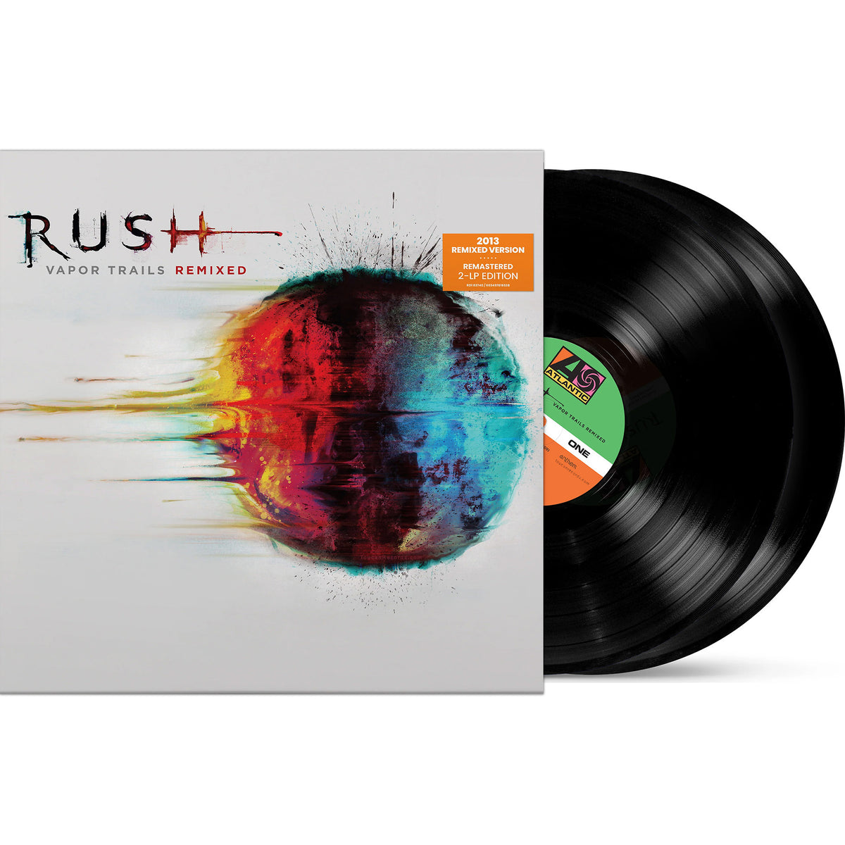 Rush - Vapor Trails packshot, black vinyl 2LP indie exclusive, progressive rock from ToucanRecords.com