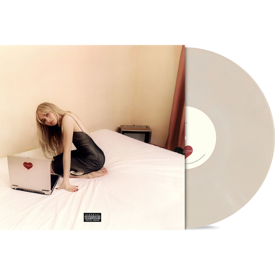 Emails I Can't Send Fwd vinyl record, Sabrina Carpenter bone pressing, deluxe edition with 4 bonus tracks, modern pop collection limited edition