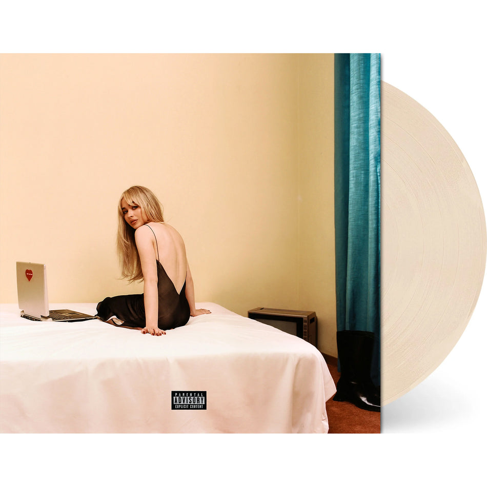 sabrina carpenter, emails i can't send, packshot, bone vinyl, colored vinyl, album cover, album art, cover, vinyl, cover art, cover,