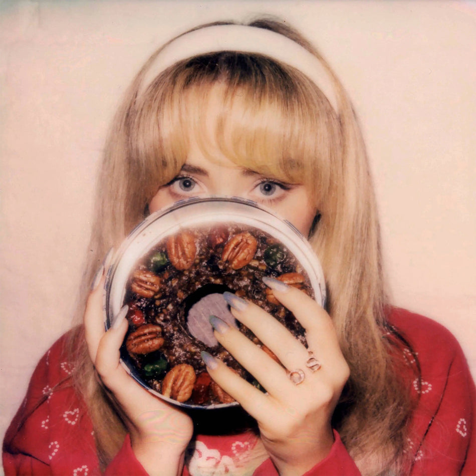 Sabrina Carpenter - Fruitcake EP cover, indie exclusive olive green vinyl, limited edition indie exclusive holiday Christmas collection
