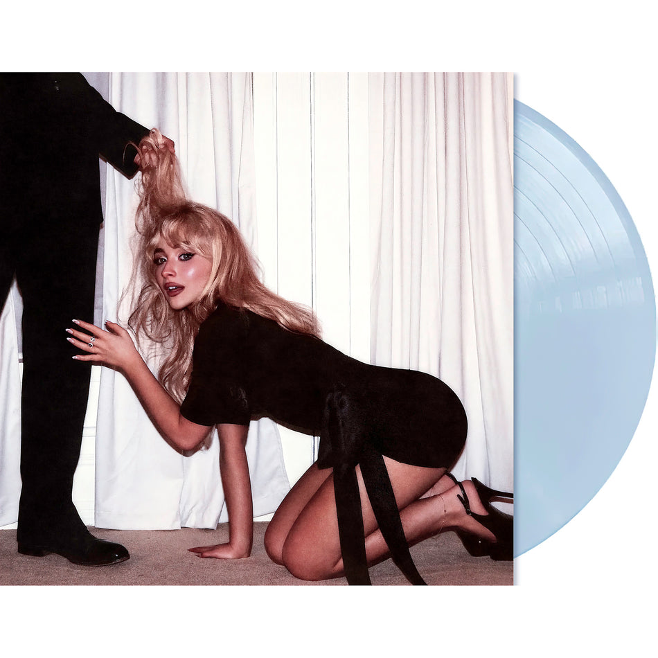 Man's Best Friend vinyl record, Sabrina Carpenter light blue pressing, modern pop collection
