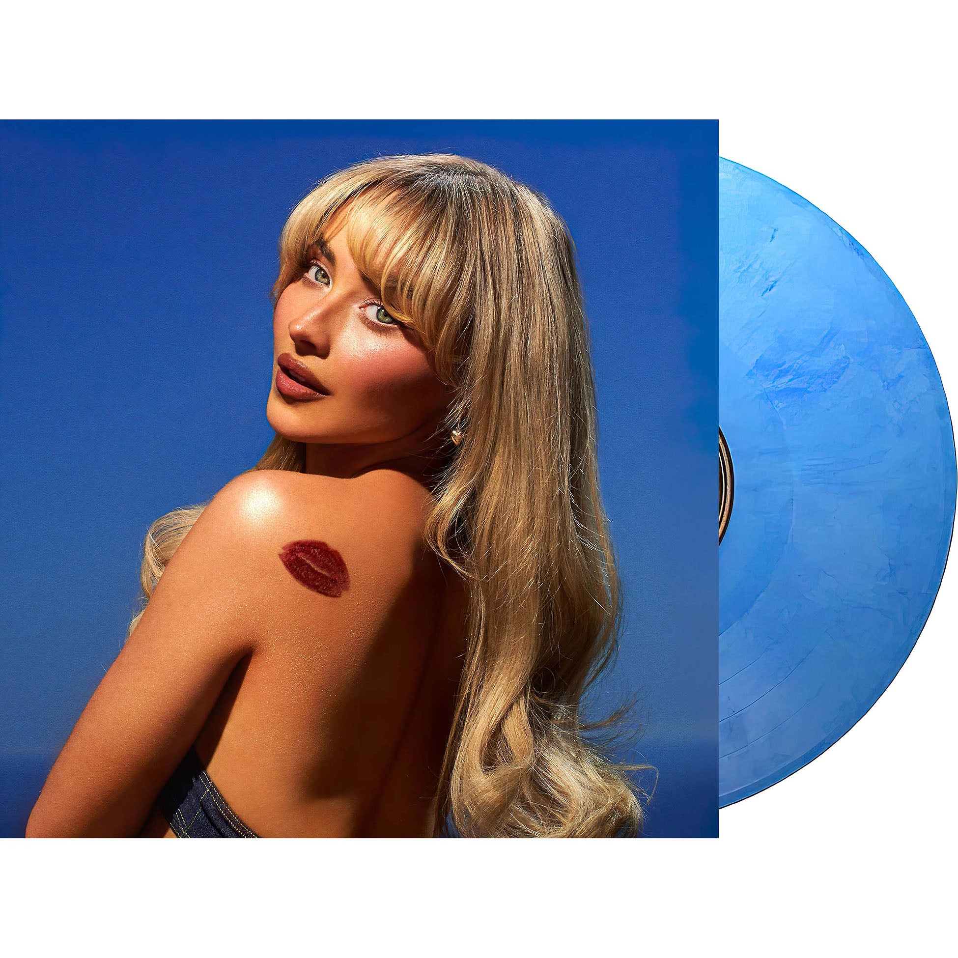 Sabrina Carpenter Short n' Sweet packshot sky blue swirl vinyl LP - ToucanRecords.com