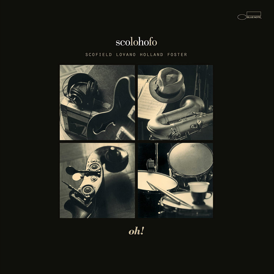 scolohofo, scofield, john scofield, lovano, holland, foster, oh!, tone poet series, tone poet, blue note, album cover album art, cover art, cover, vinyl,