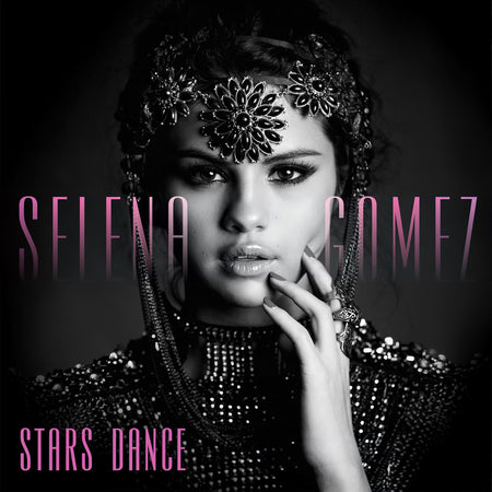 Selena Gomez - Stars Dance album cover, gray with pink splatter vinyl, 2013 pop debut