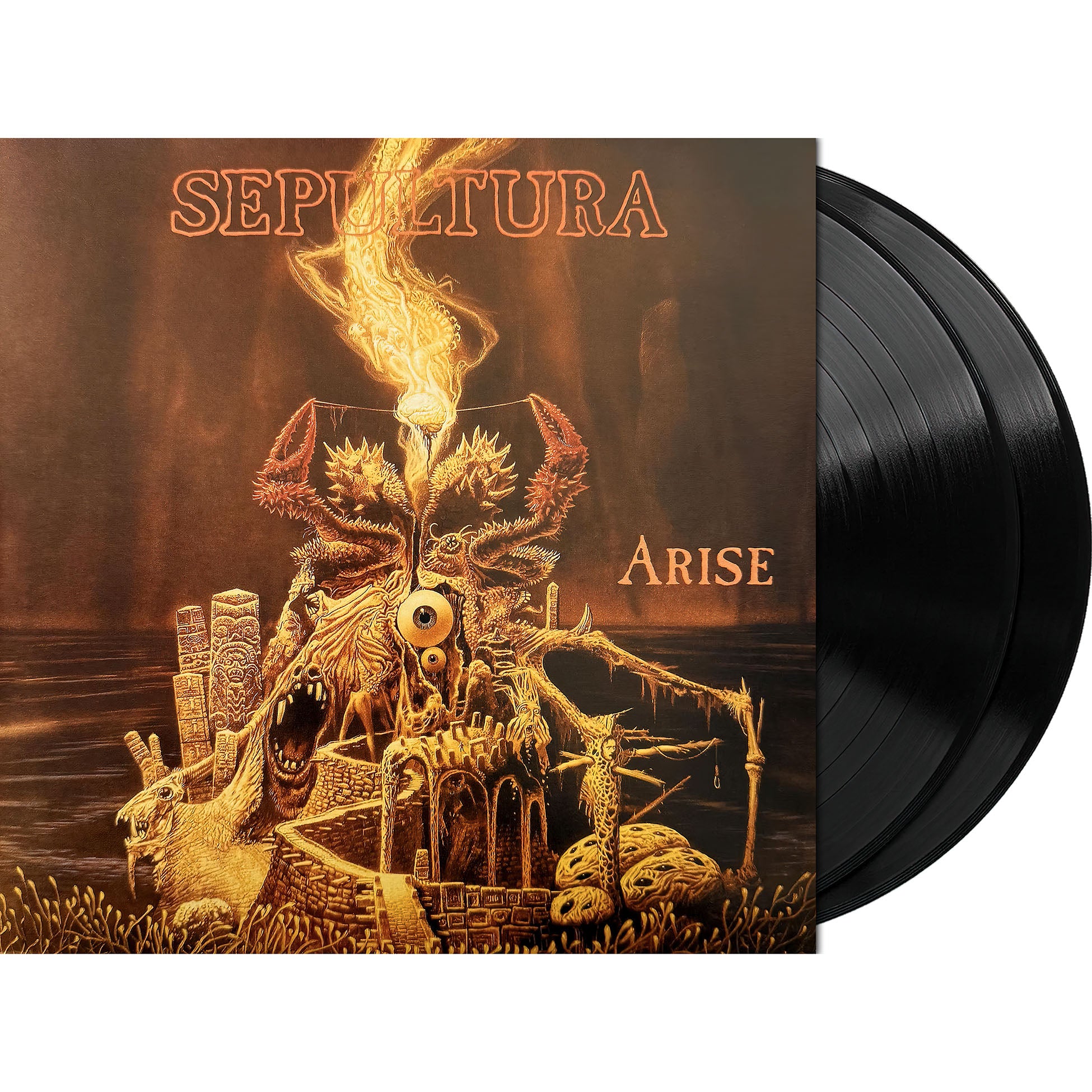 Sepultura - Arise packshot, 180g black vinyl 2LP gatefold, thrash metal expanded edition