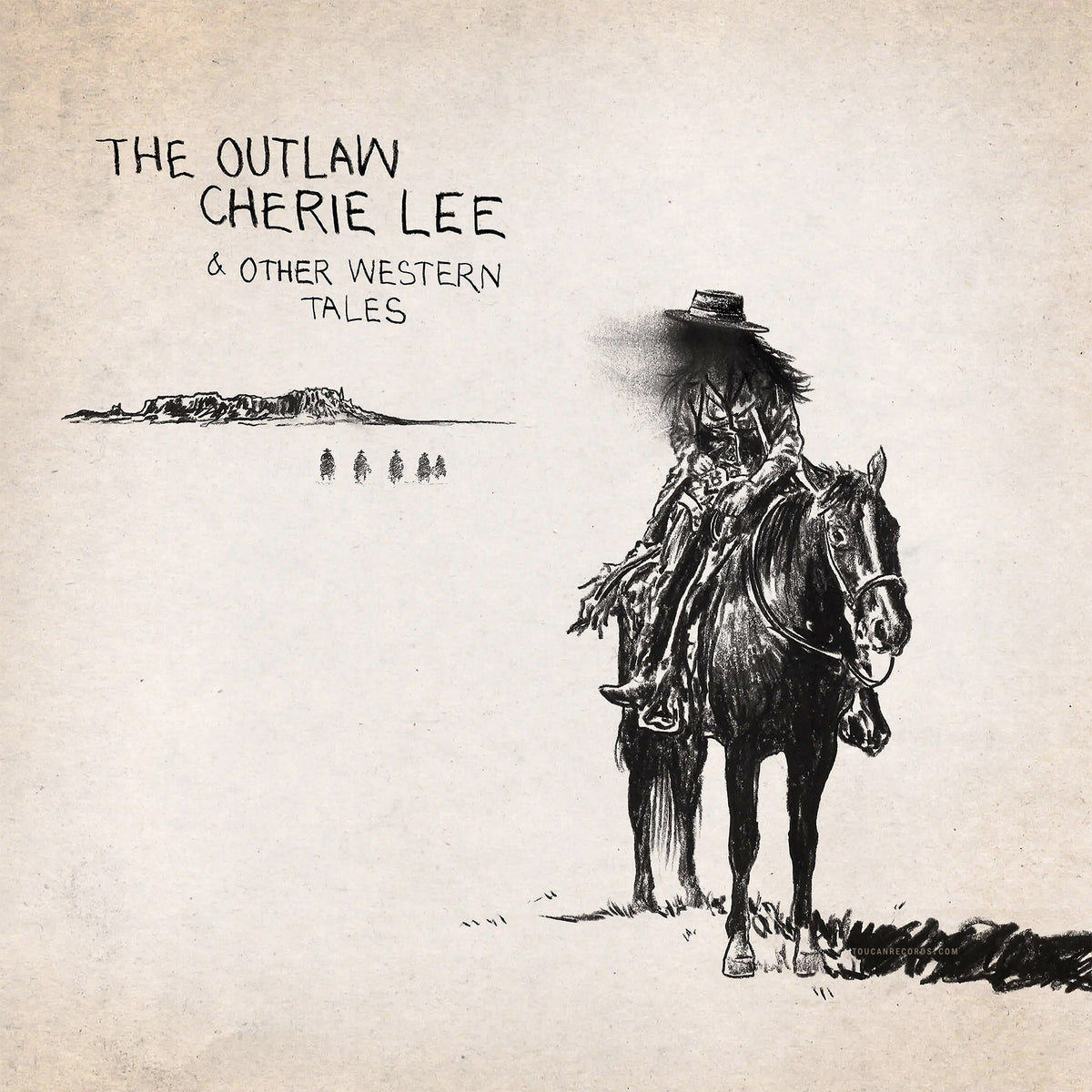 Shaboozey The Outlaw Cherie Lee and Other Western Tales album cover for the copper black ice vinyl LP