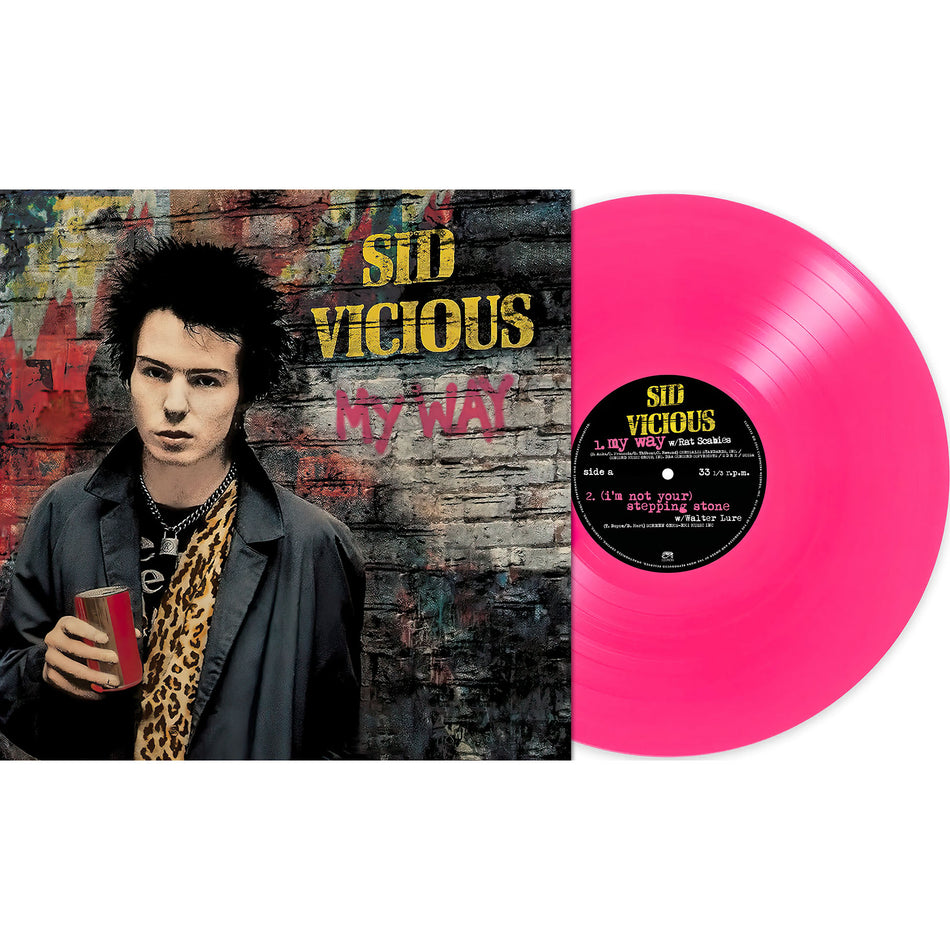 Sid Vicious - My Way packshot, pink vinyl edition, late-70s punk classic