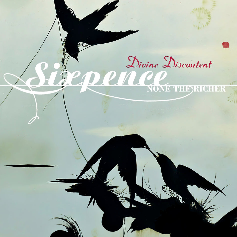 Sixpence None The Richer – Divine Discontent album cover, black vinyl with green & white splatter, melodic alternative rock — featured at ToucanRecords.com