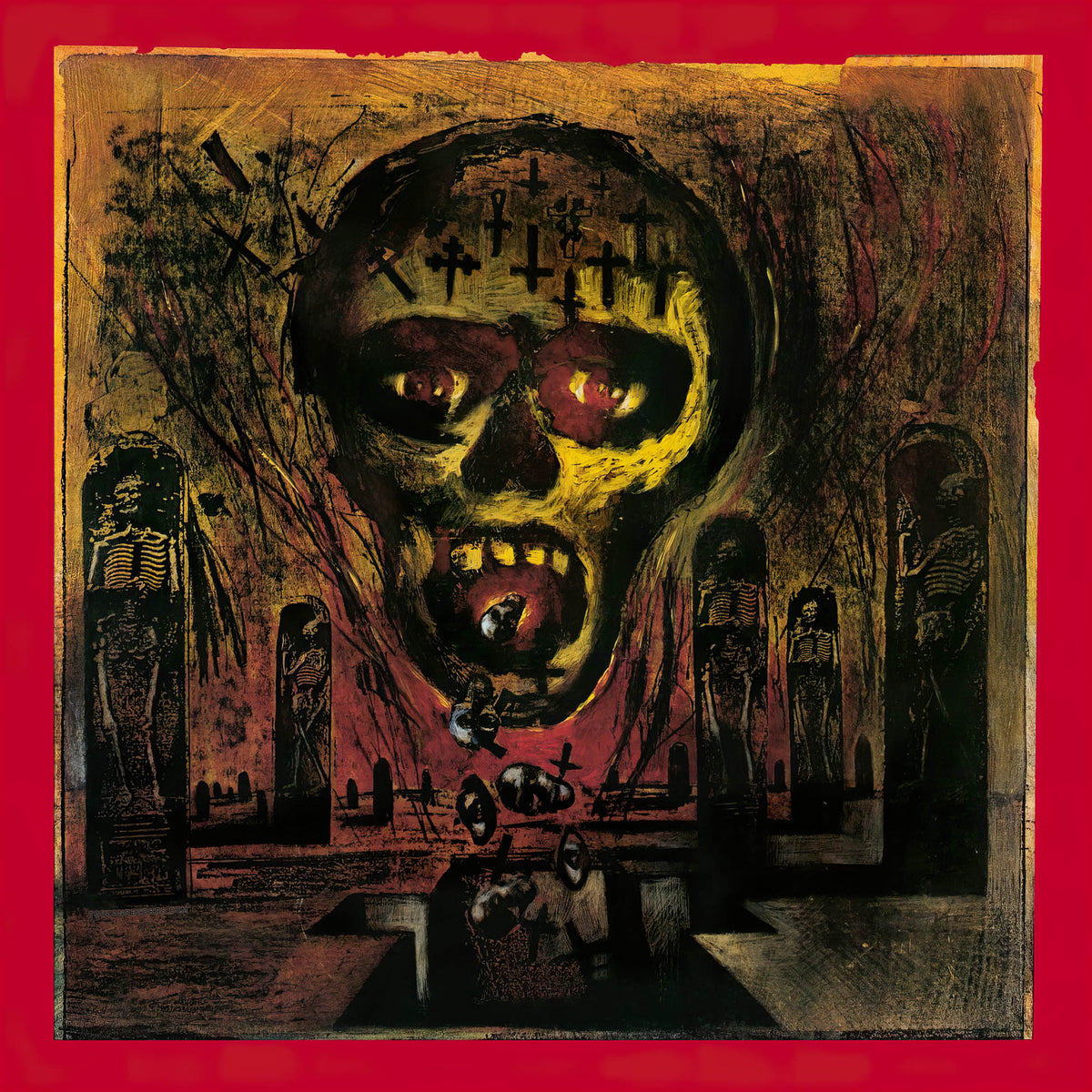 Slayer Seasons In The Abyss album cover, 180-gram black vinyl, thrash metal classic from 1990, certified gold