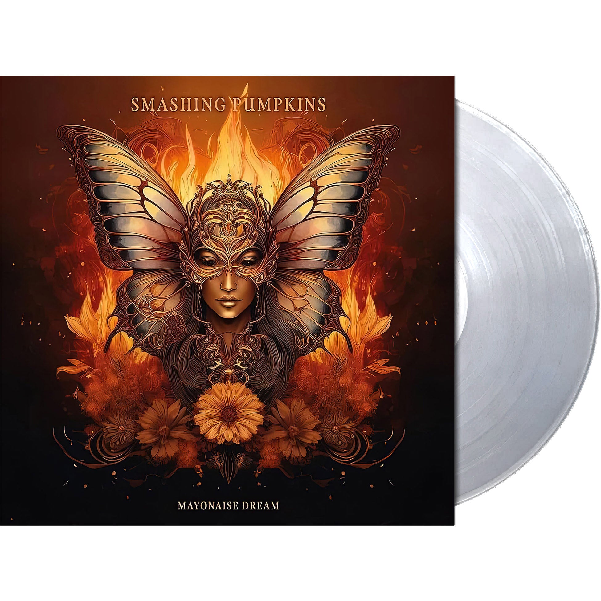 Gatefold clear vinyl edition of the Smashing Pumpkins Mayonaise Dream unofficial live recording