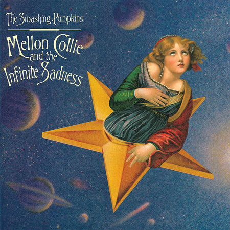 smashing pumpkins, mellon collie, infinite sadness, original cover, box top, box cover, box set, 4 LP,  cover art, vinyl box, vinyl, books, 