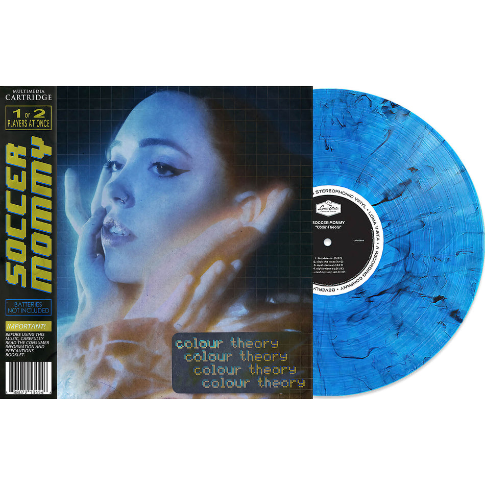 Soccer Mommy, Color Theory, Limited Edition, Blue Smoke, colored Vinyl, cover, album, vinyl, limited edition, blue vinyl, packshot