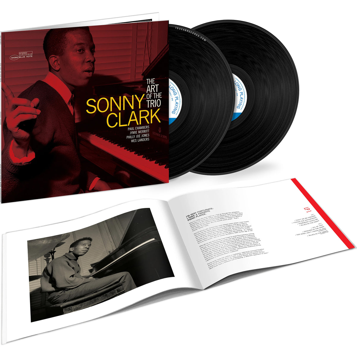 Sonny Clark The Art Of The Trio Tone Poet vinyl 2LP packshot, 180g audiophile pressing with gatefold and booklet at ToucanRecords.com