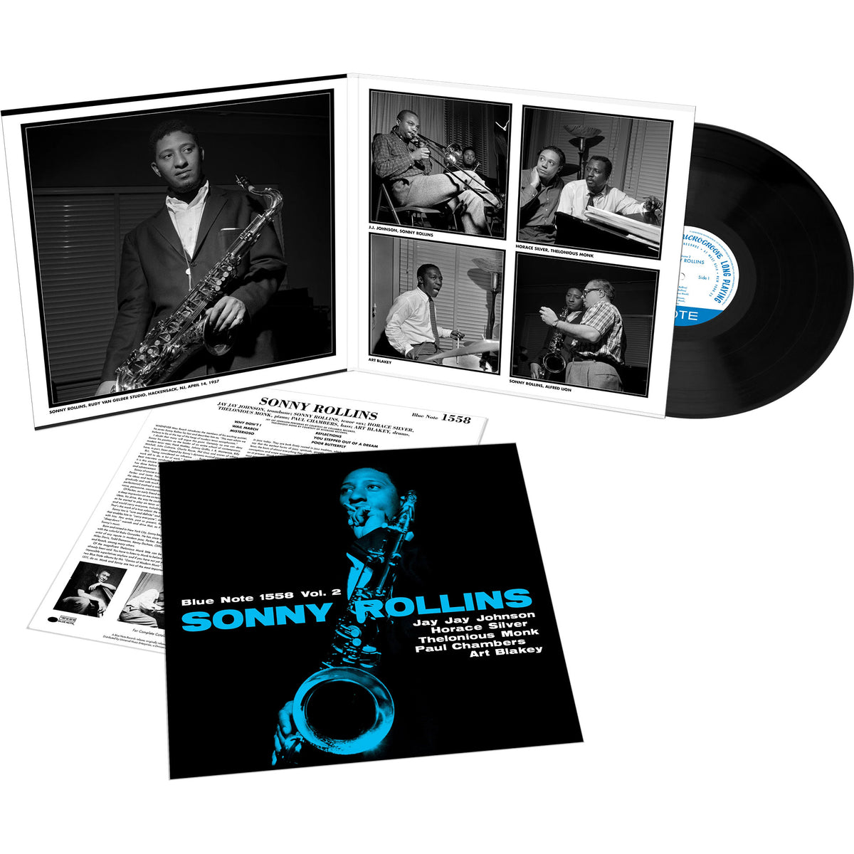 Sonny Rollins Vol. 2 packshot of Blue Note Tone Poet audiophile vinyl audiophile LP with tip-on gatefold available at ToucanRecords.com