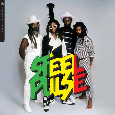 steel pulse, now playing, greatest hits, album cover, green vinyl, album art, cover, cover art, vinyl,