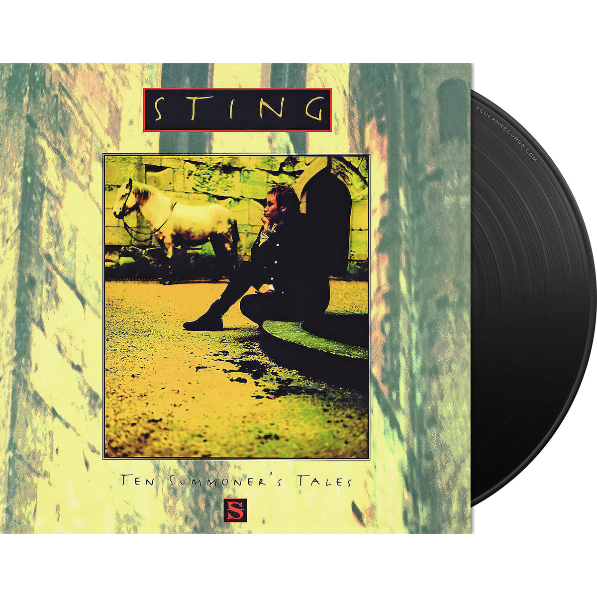 Sting - Ten Summoner's Tales packshot for the 180g black vinyl LP, with Abbey Road Studios vinyl mastering and original album artwork