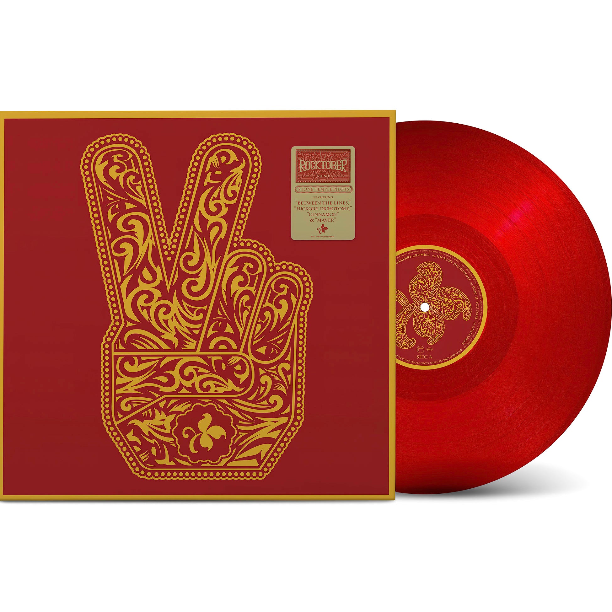 Stone Temple Pilots - Stone Temple Pilots packshot, red vinyl LP, limited Indie Exclusive, a Rhino Rocktober 2025 release