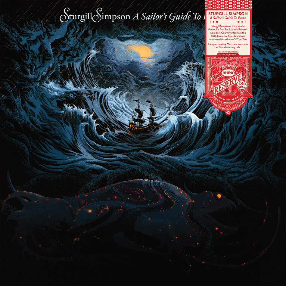A Sailor's Guide to Earth vinyl album cover art, Sturgill Simpson Grammy-winning album, limited indie exclusive audiophile LP