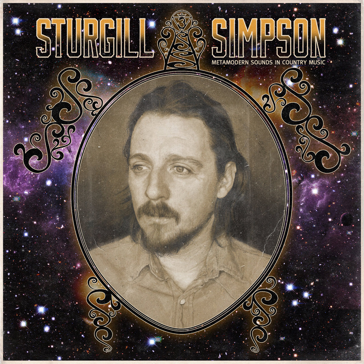 Sturgill Simpson - Metamodern Sounds in Country Music album cover artwork, black vinyl LP edition, outlaw country