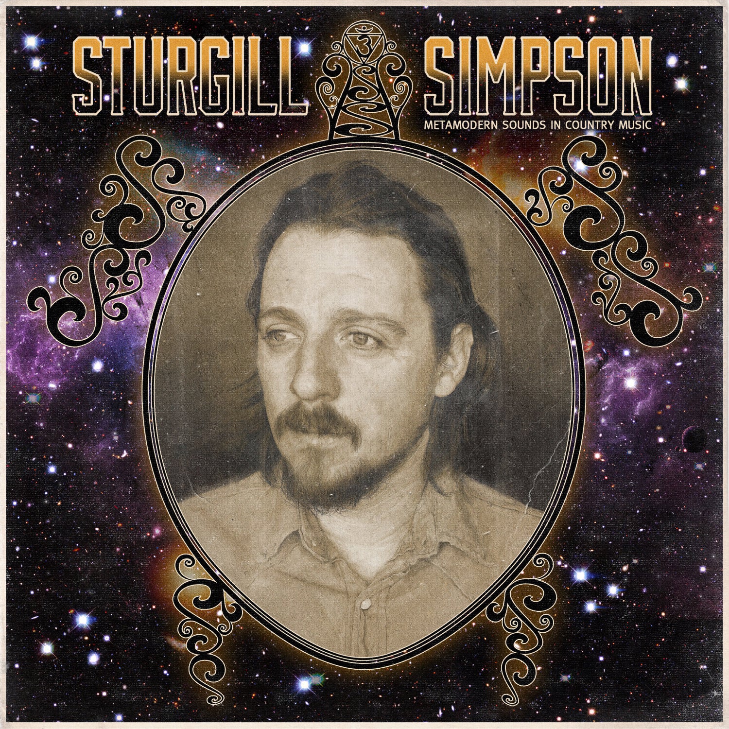 Sturgill Simpson - Metamodern Sounds in Country Music album cover artwork, black vinyl LP edition, outlaw country