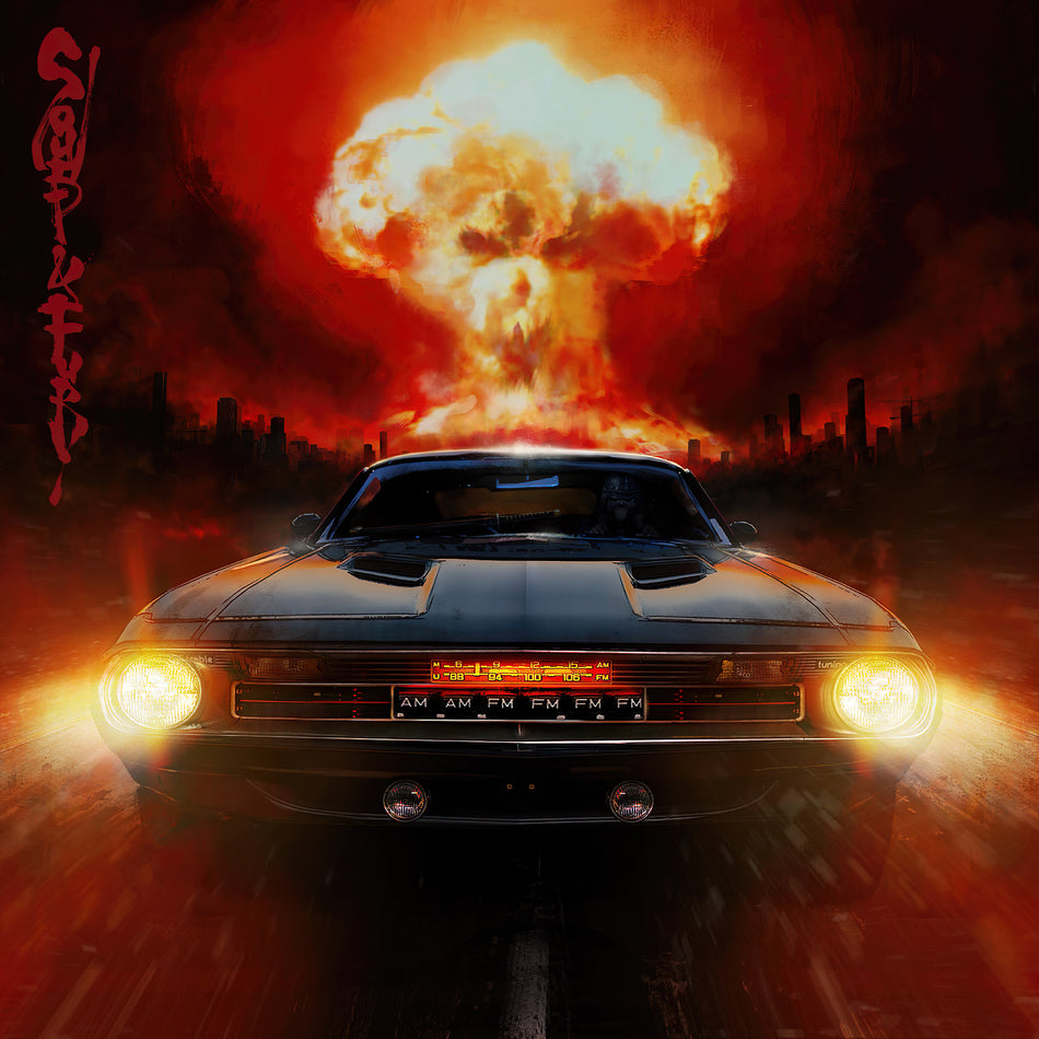 sturgill simpson, sound & fury, mushroom cloud, car cover, album cover, cover art, album art, cover, vinyl,