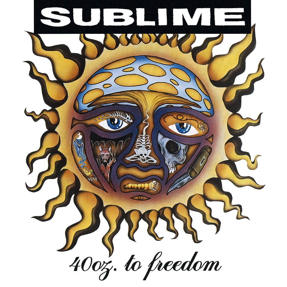 sublime, 40oz to freedom, 40 ounces, album cover, album art, cover, art, cover, vinyl,