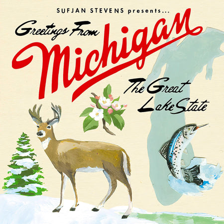 Album Cover: Sufjan Stevens - Michigan album cover, 2LP black vinyl, gatefold jacket, indie - available at ToucanRecords.com