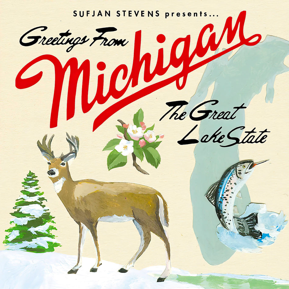 Album Cover: Sufjan Stevens - Michigan album cover, 2LP black vinyl, gatefold jacket, indie - available at ToucanRecords.com