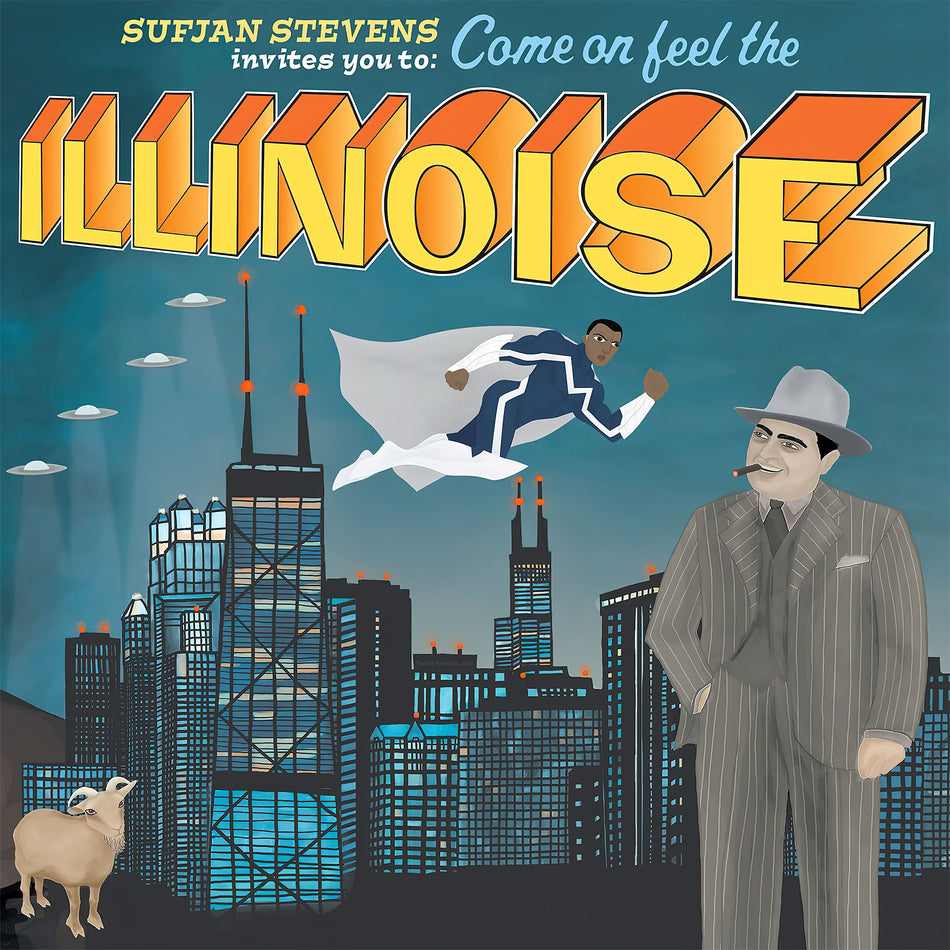 Sufjan Stevens - Illinoise album cover, 2LP black vinyl, trifold gatefold jacket - available at ToucanRecords.com