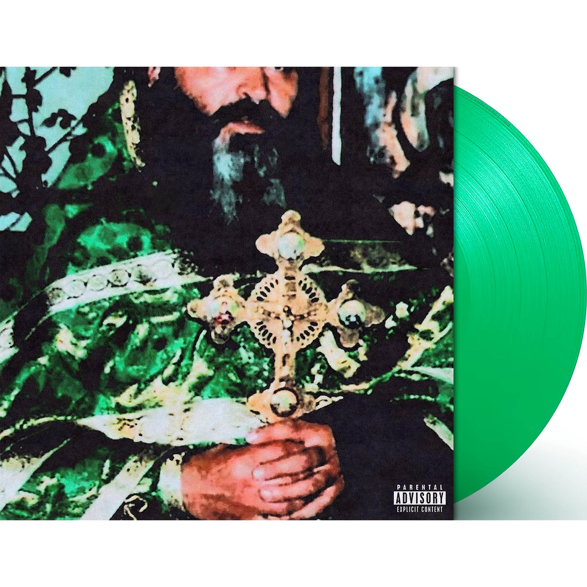 $uicideboy$ Sing Me A Lullaby My Sweet Temptation packshot for the green vinyl record featuring "Matte Black" at ToucanRecords.com
