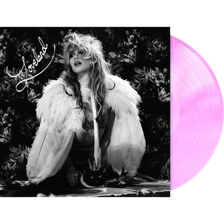 Suki Waterhouse Loveland vinyl LP packshot for the indie exclusive pink vinyl  with gatefold jacket and signed insert