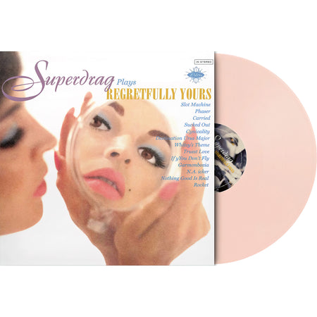 Superdrag - Regretfully Yours packshot, pink colored vinyl pressing, '90s alternative rock – collectible colored vinyl at ToucanRecords.com