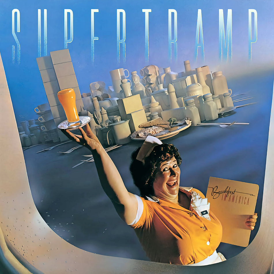 supertramp, breakfast in america, album cover, album art, cover, cover art, vinyl,