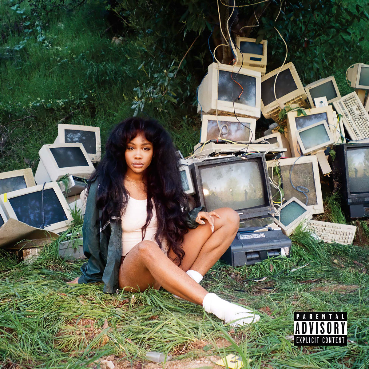 SZA - CTRL album cover, 2 LP green colored vinyl, 2017 R&B and neo-soul