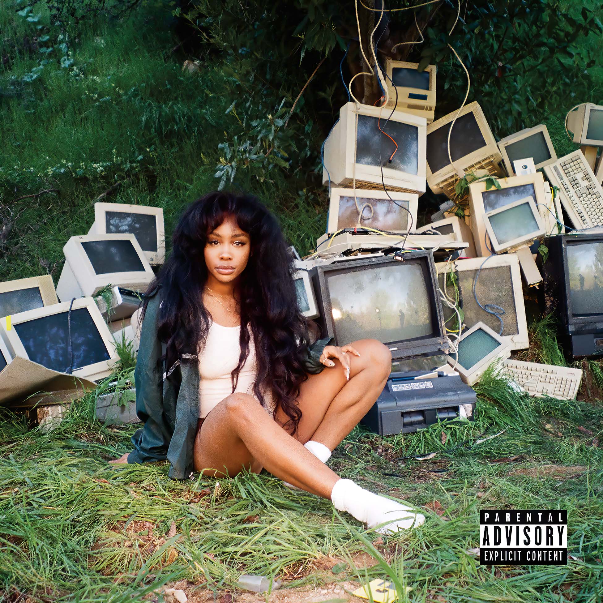 SZA - CTRL album cover, 2 LP green colored vinyl, 2017 R&B and neo-soul