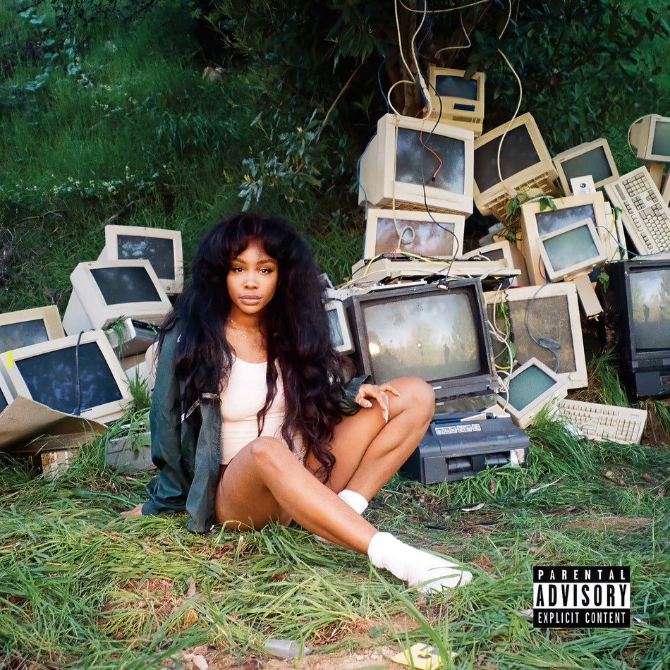 SZA - CTRL album cover, 2 LP green colored vinyl, 2017 R&B and neo-soul