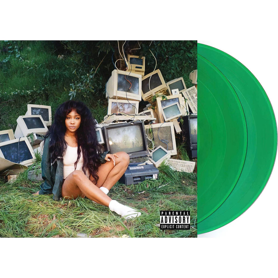 SZA - CTRL packshot, 2017 alternative R&B album, green colored vinyl