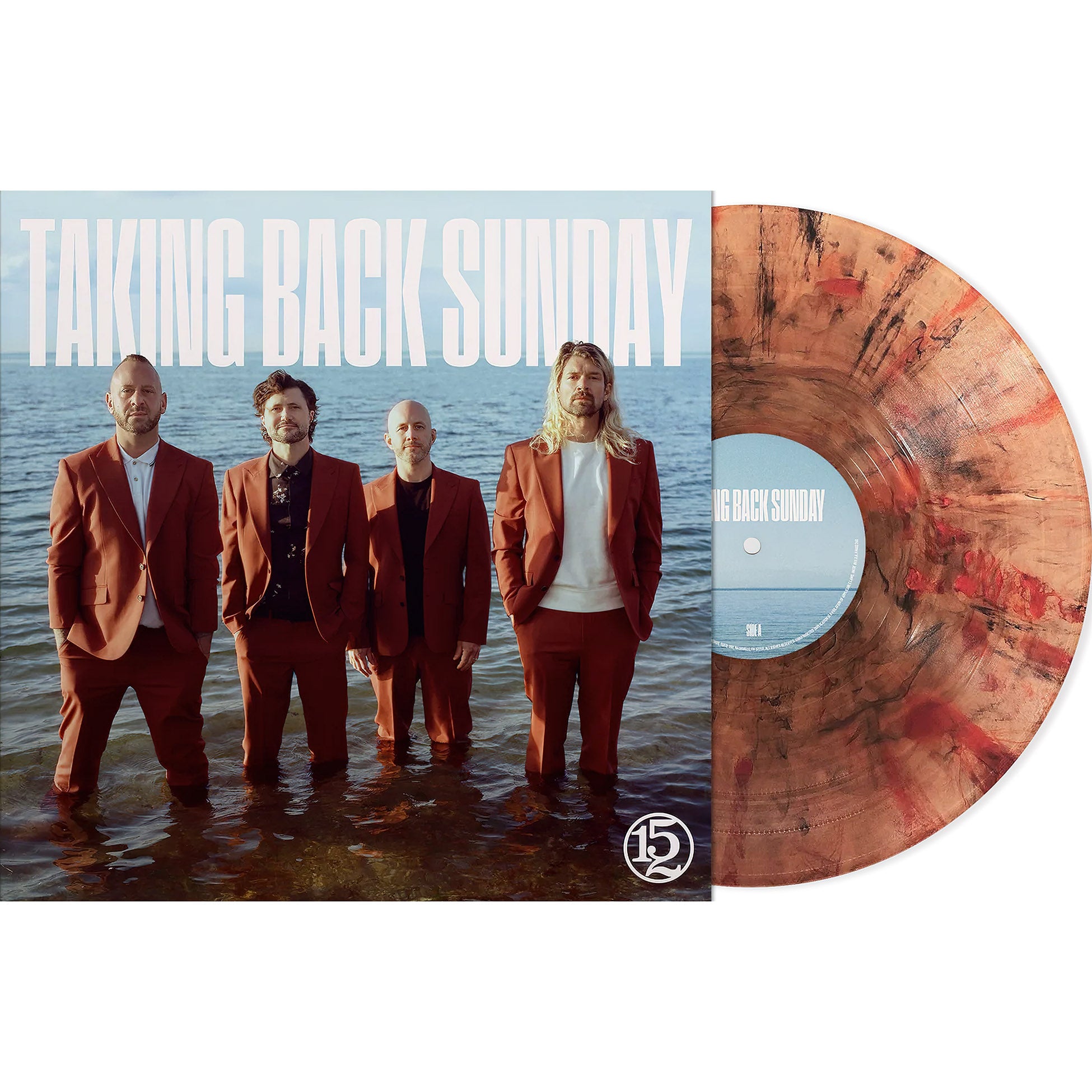 Taking Back Sunday - 152 juice marbled vinyl packshot, gatefold with lyric sleeve featuring S'old and The One