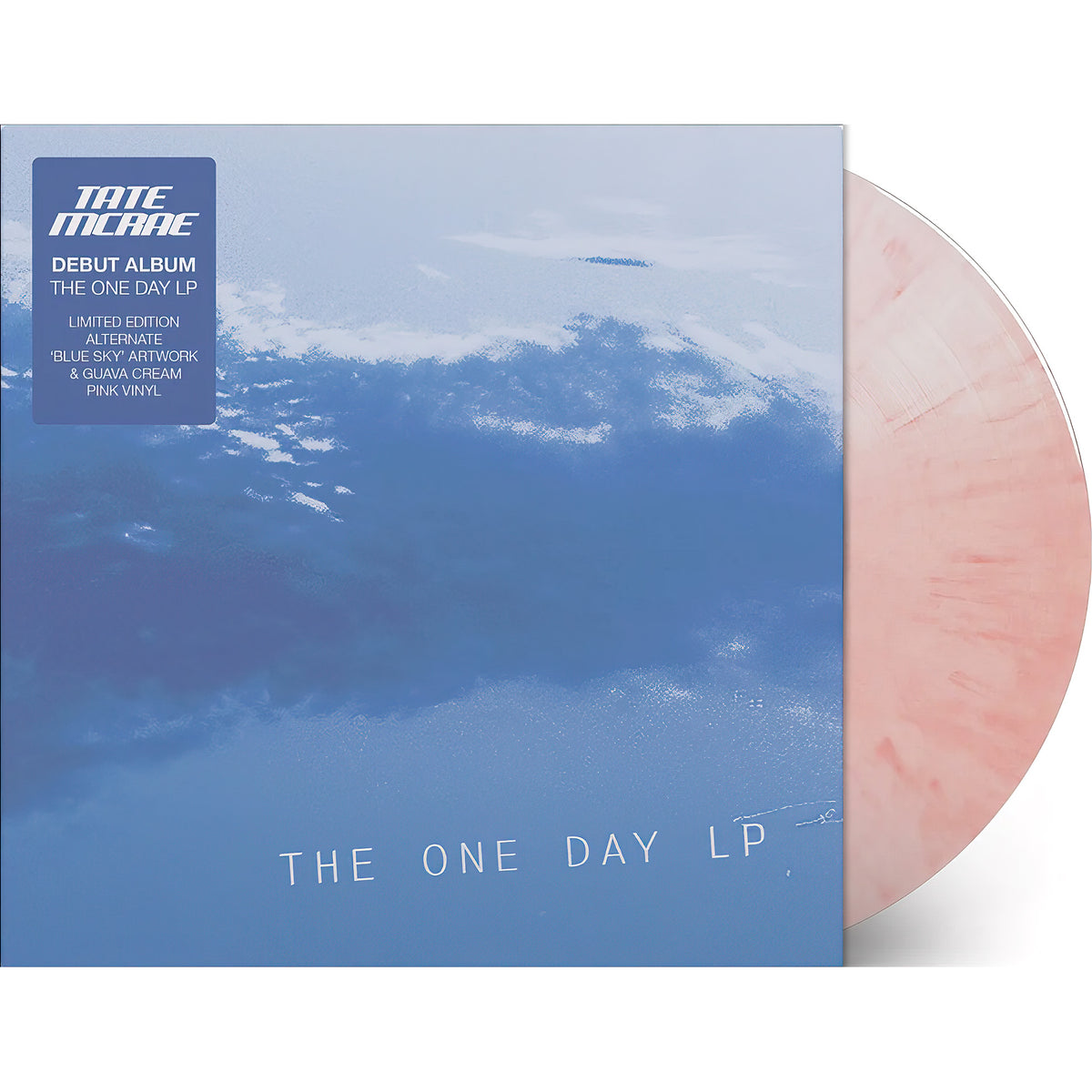 Tate McRae - The One Day packshot, guava cream pink vinyl pressing, pop collection with alternate cover available at ToucanRecords.com