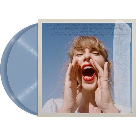 Taylor Swift, 1989 Taylor's Version, cover, album, album art, vinyl, crystal skies, blue vinyl, shake it off, bad blood, Welcome To New York, taylor's version, back cover, packshot