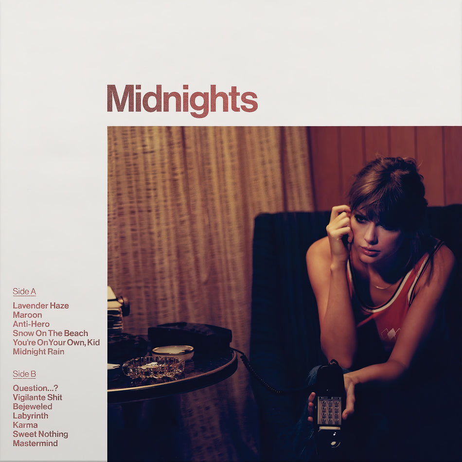 Taylor Swift, Midnights, Blood Moon, Colored Vinyl, cover, album, vinyl, lavender haze, anti-hero, 