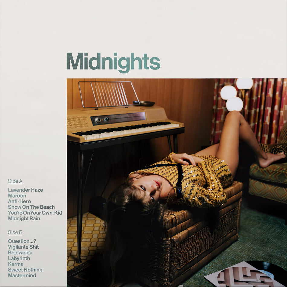 Taylor Swift, Midnights, Jade Green, Colored Vinyl, jade, lavender haze, anti-hero, cover, album, vinyl, green vinyl,